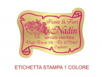 Etichette adesive per fioristi, fiorai e vivaisti (mm 45X33)  (cod.6G)